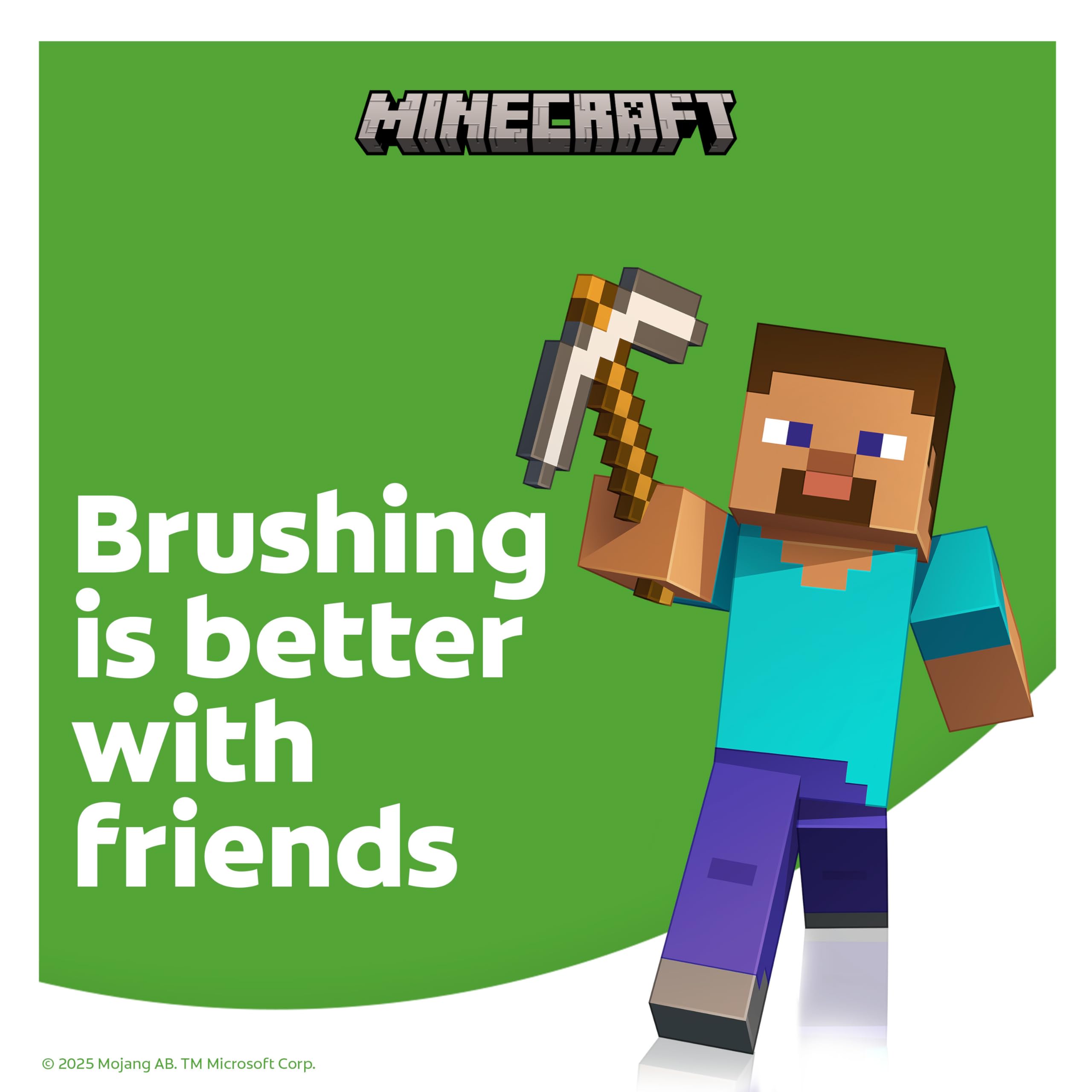 Colgate Minecraft detalle del cabezal vibratorio que facilita la limpieza