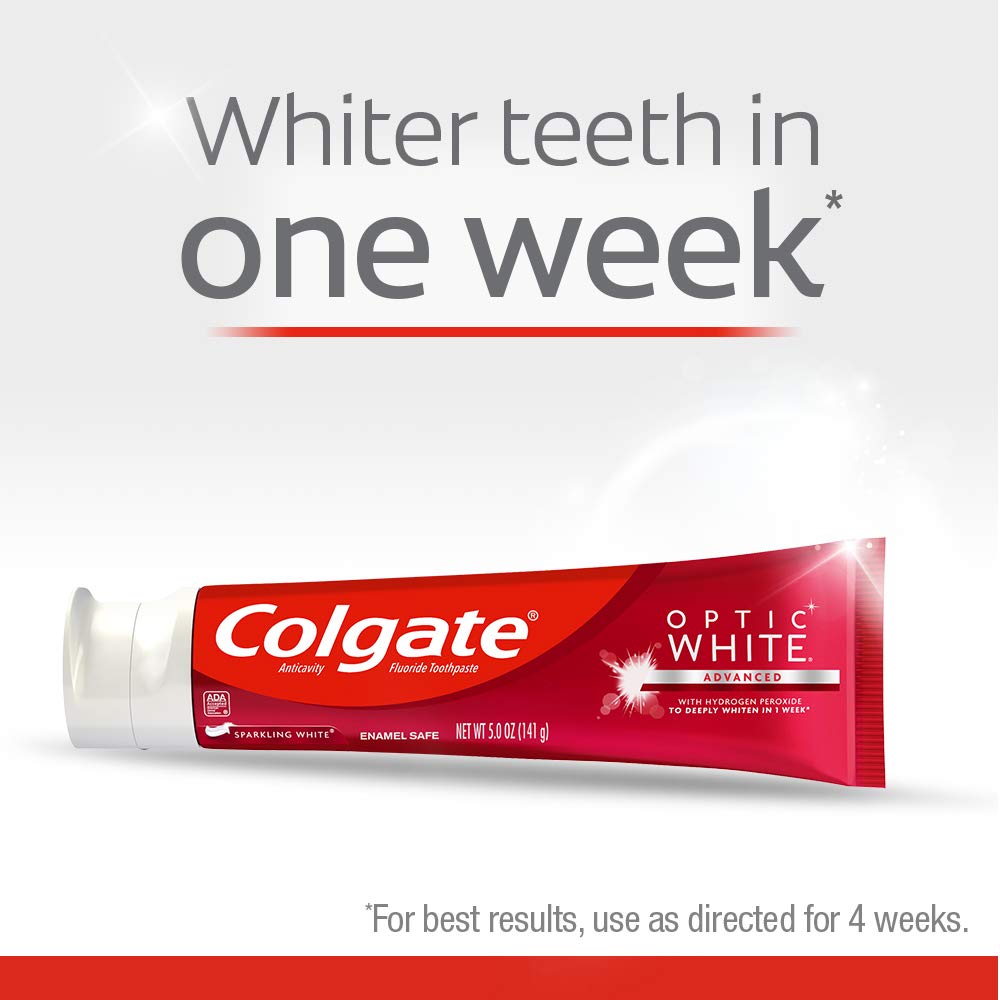 Colgate Optic White detalle de la textura cremosa que facilita aplicación y cobertura