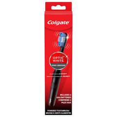 Colgate empaque frontal mostrando cepillo y beneficios visibles