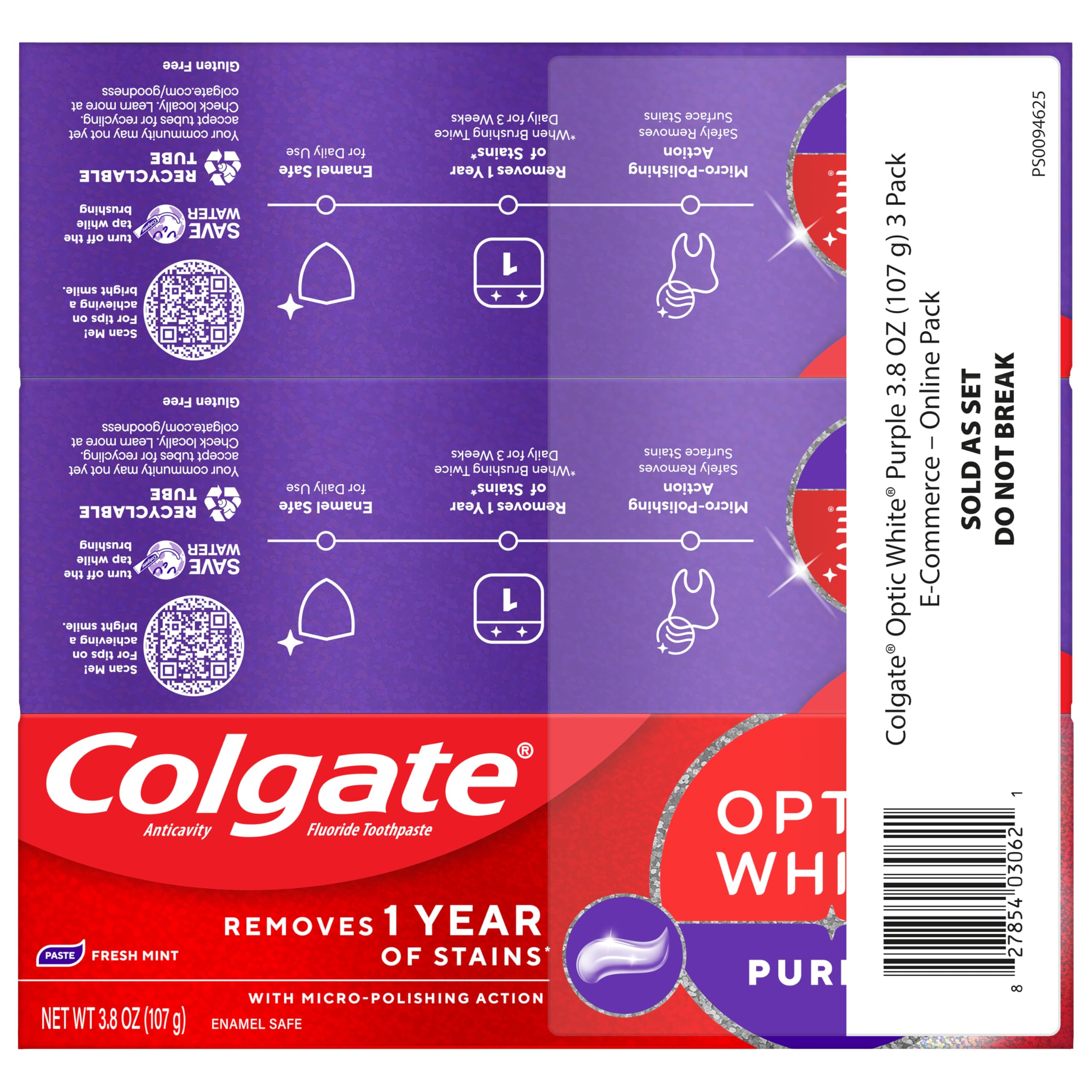 Colgate Optic White Purple en baño estilo vida para frescura diaria