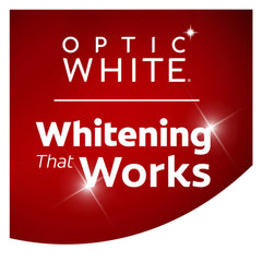Colgate Optic White textura del líquido y color que transmite limpieza
