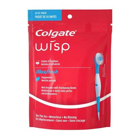 Colgate Optic White Wisp detalle de cerdas y palillo, limpieza puntual eficaz