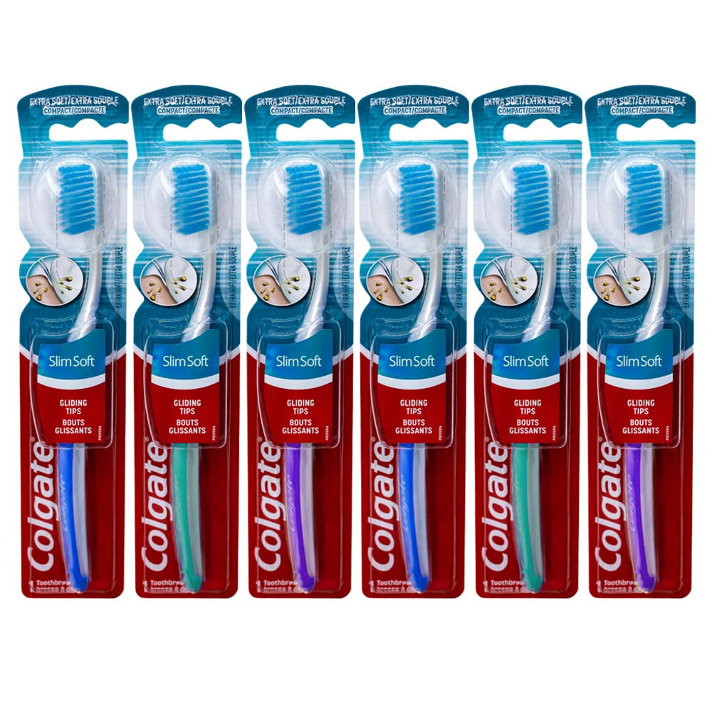 Colgate pack frontal mostrando los seis cepillos y beneficio de ahorro