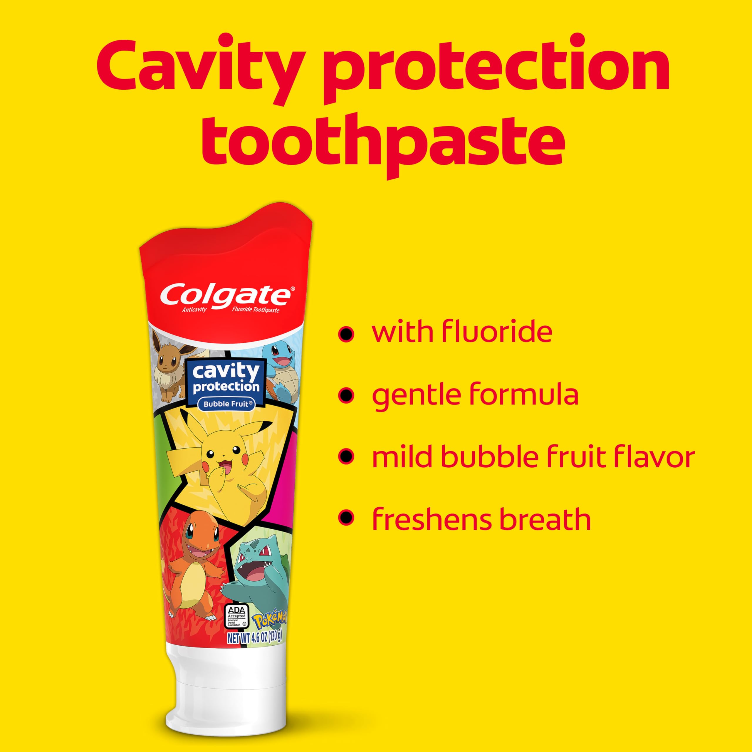 Colgate contenido desplegado del set mostrando cepillos, pastas y pila incluida