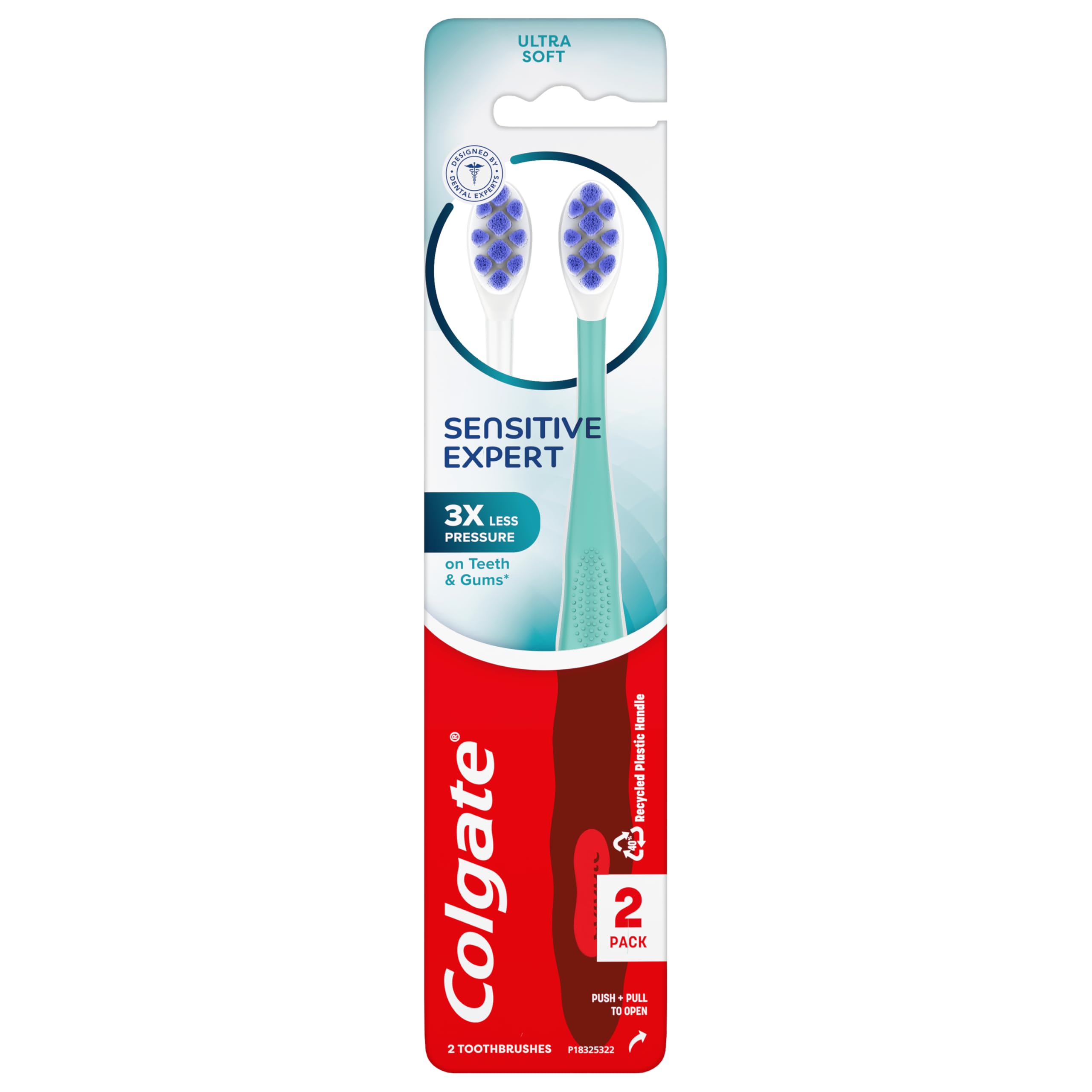 Colgate Sensitive Expert demostración en encía limpieza sin irritar