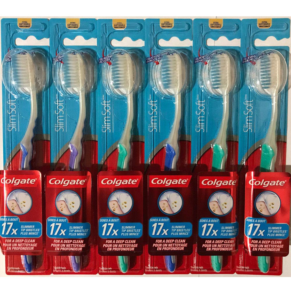 Colgate vista lateral del mango ergonómico para control y precisión