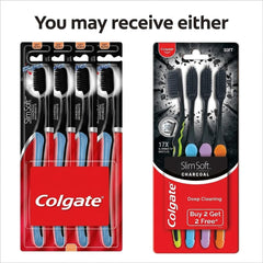 Colgate Slimsoft Charcoal primer plano de cerdas finas que mejora limpieza interdental