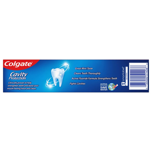 Colgate textura de pasta con brillo que facilita limpieza efectiva