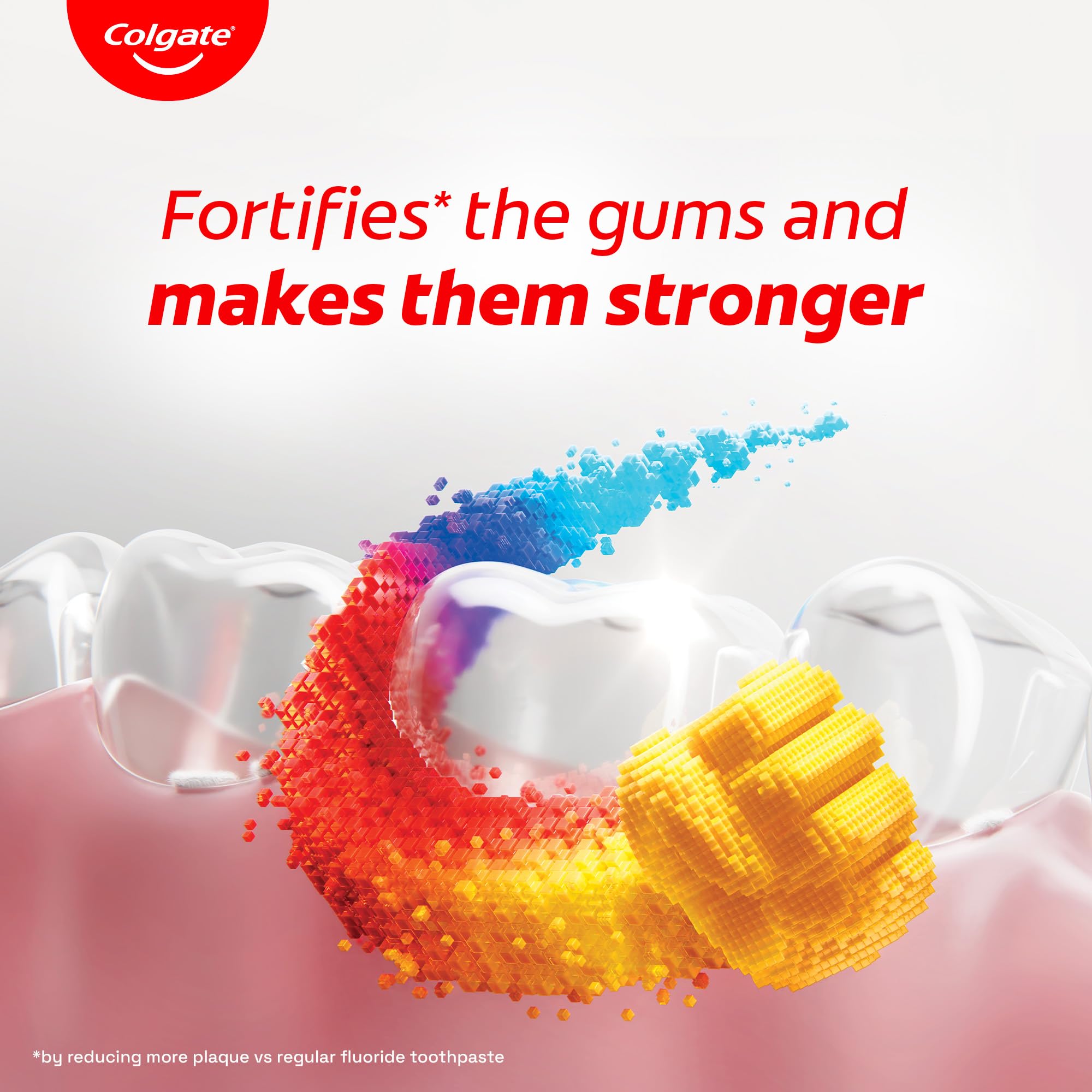 Colgate textura de Amino Foam para mejor penetración interdental