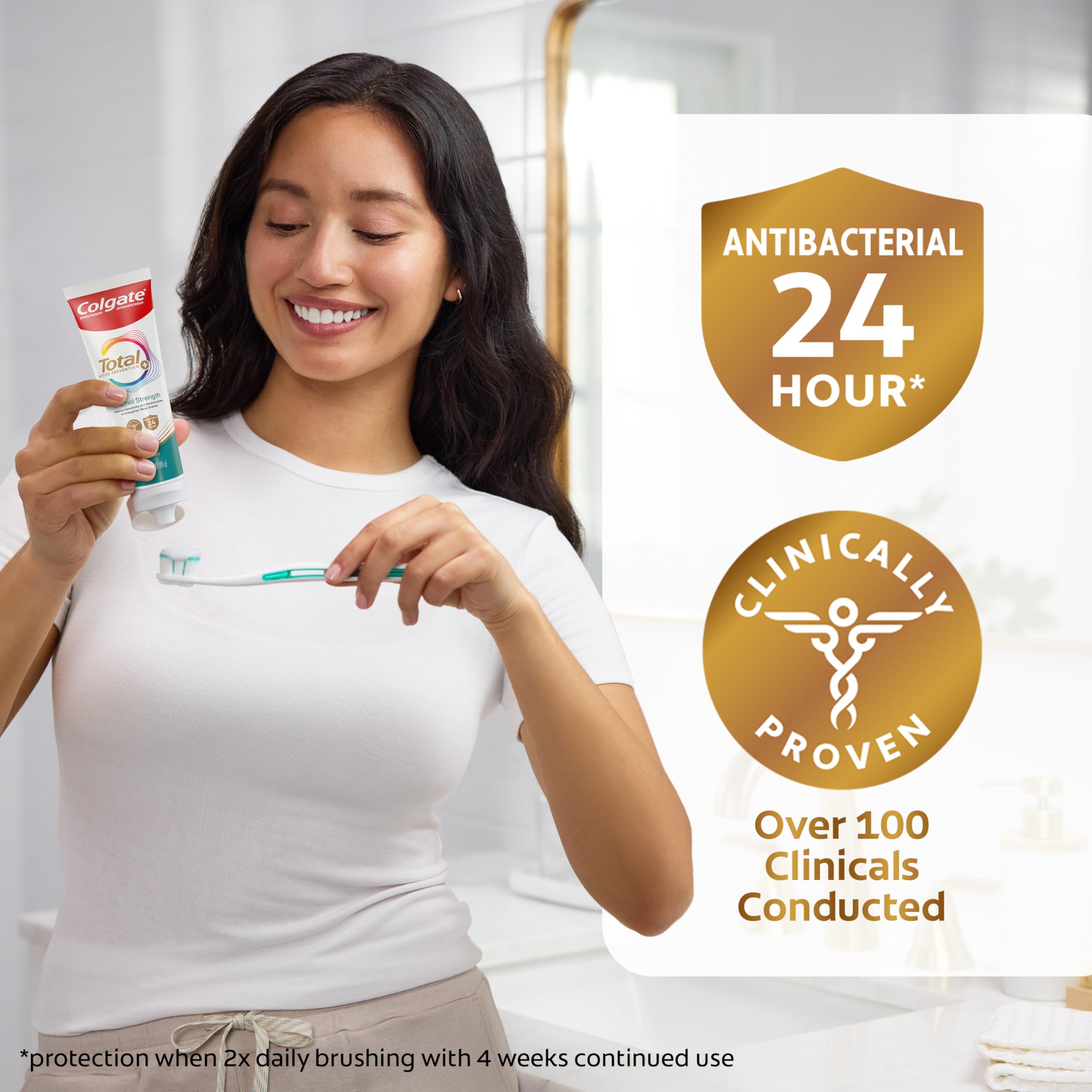 Colgate Total etiqueta con ingredientes clave para transparencia y confianza