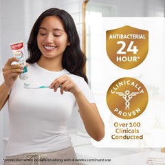 Colgate Total etiqueta con ingredientes clave para transparencia y confianza