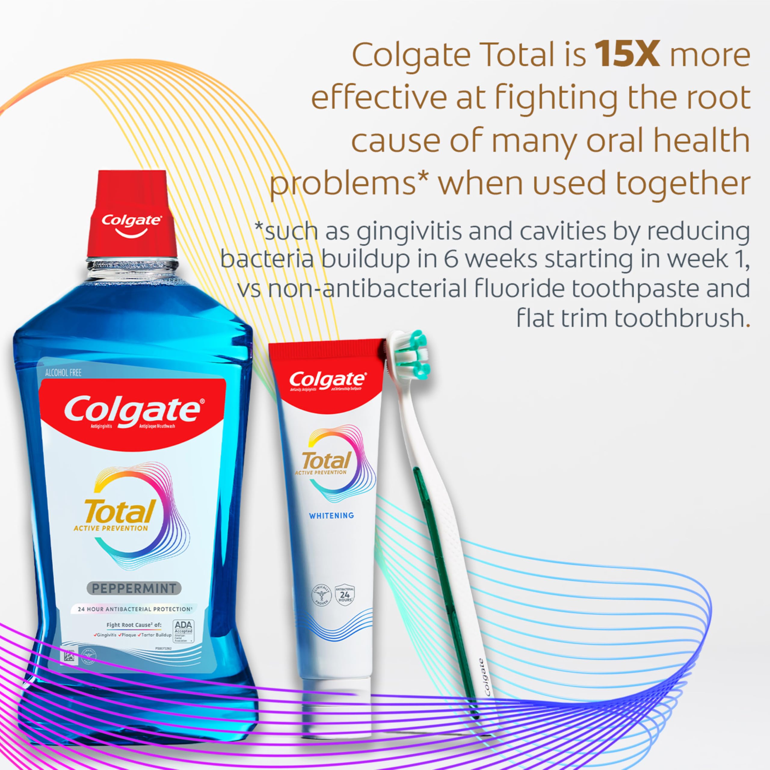 Colgate cepillo generando espuma rápida para mejor distribución de pasta