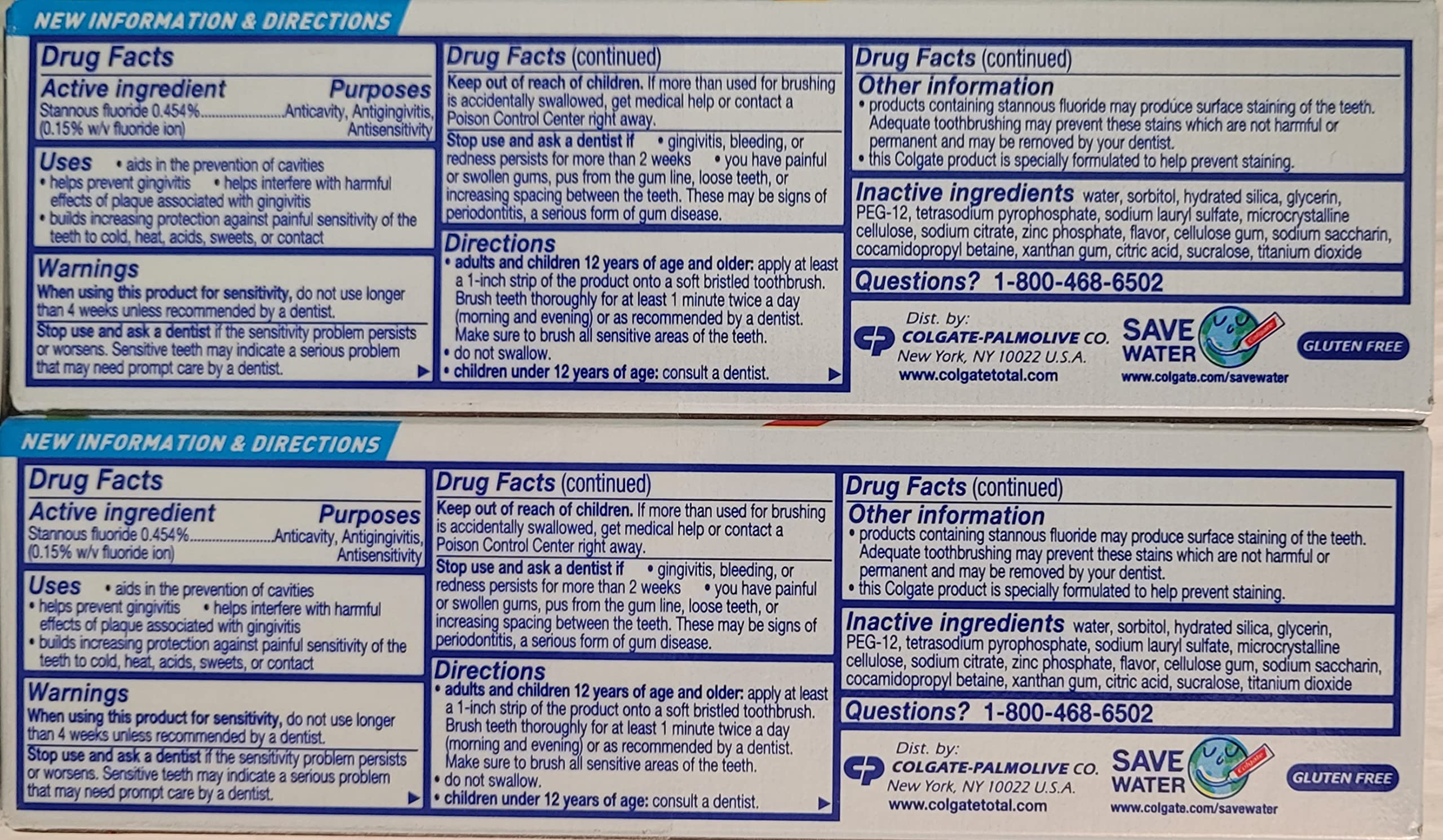 Colgate Total textura en primer plano que muestra crema y efecto limpiador