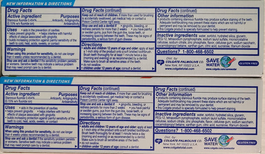 Colgate Total textura en primer plano que muestra crema y efecto limpiador