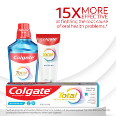 Colgate Total textura del gel clara que facilita el blanqueamiento