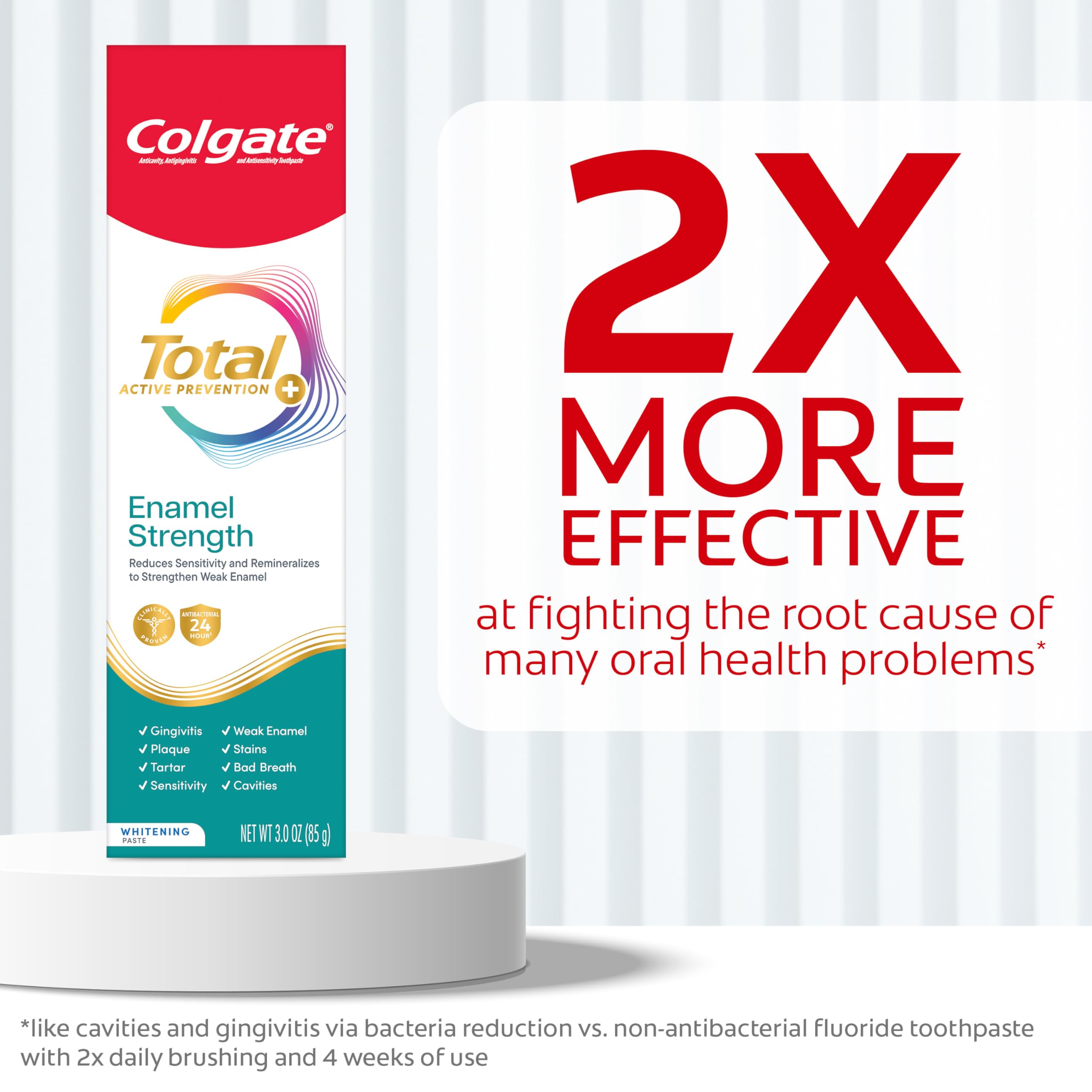 Colgate Total textura de la pasta mostrando consistencia y aplicación efectiva