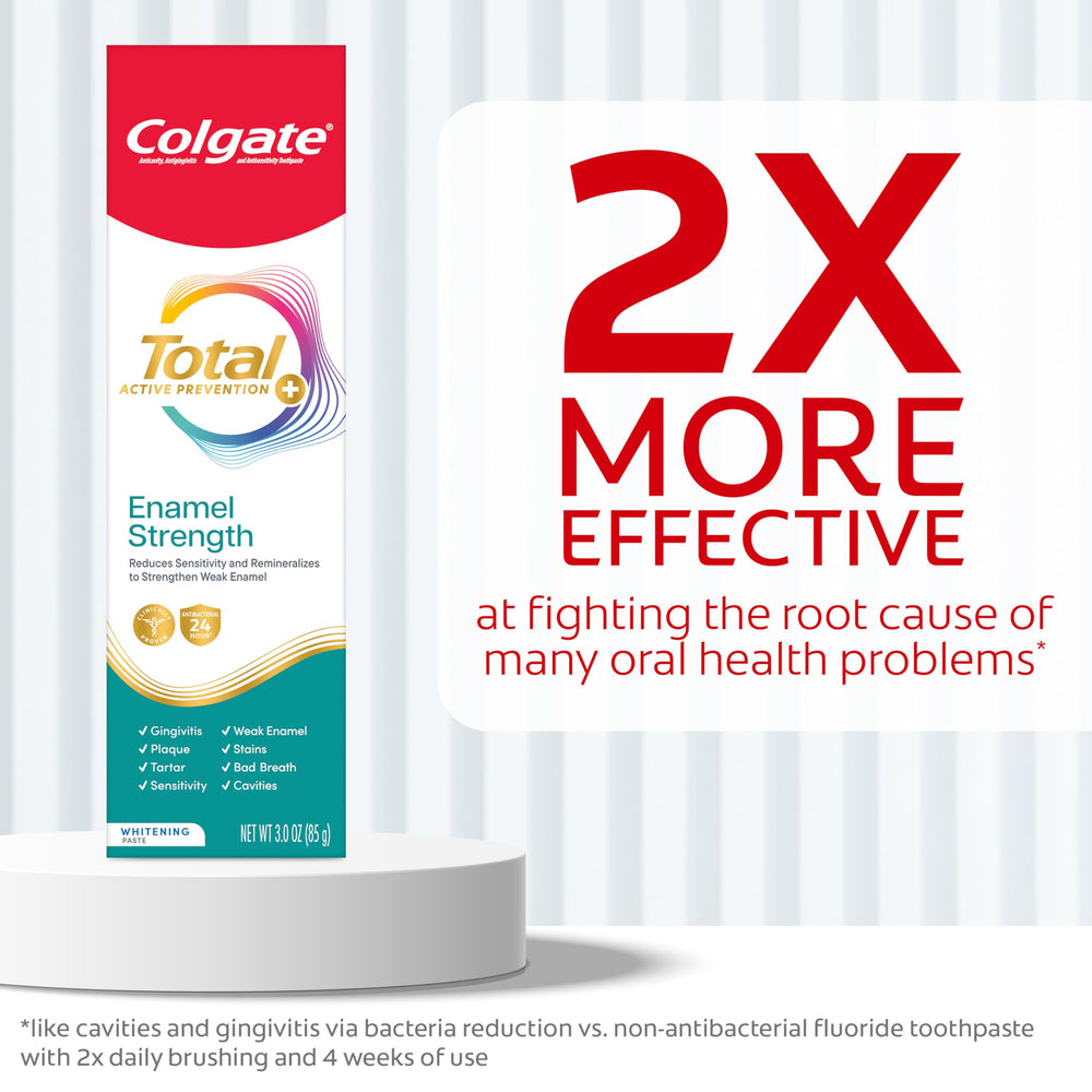 Colgate Total textura de la pasta mostrando consistencia y aplicación efectiva