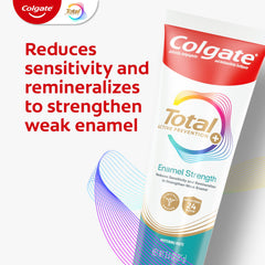 Colgate Total detalle del cierre del tubo que facilita el transporte y uso