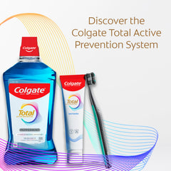 Colgate primer plano de cerdas de alta densidad con beneficio de pulido
