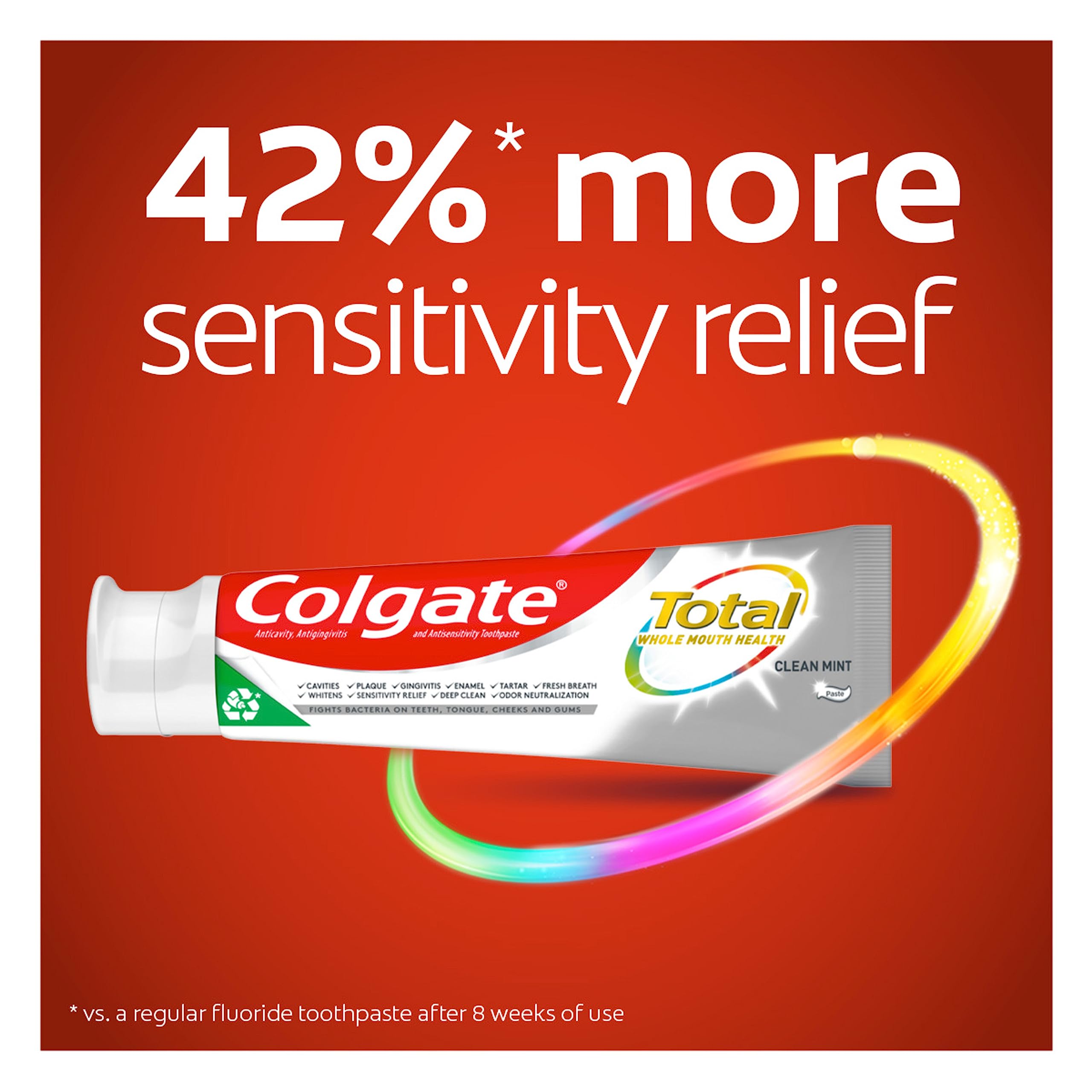 Colgate primer plano de tubo y textura para identificación clara