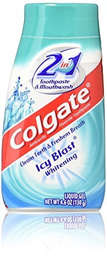 Colgate tubo abierto primer plano textura blanca para buen cepillado