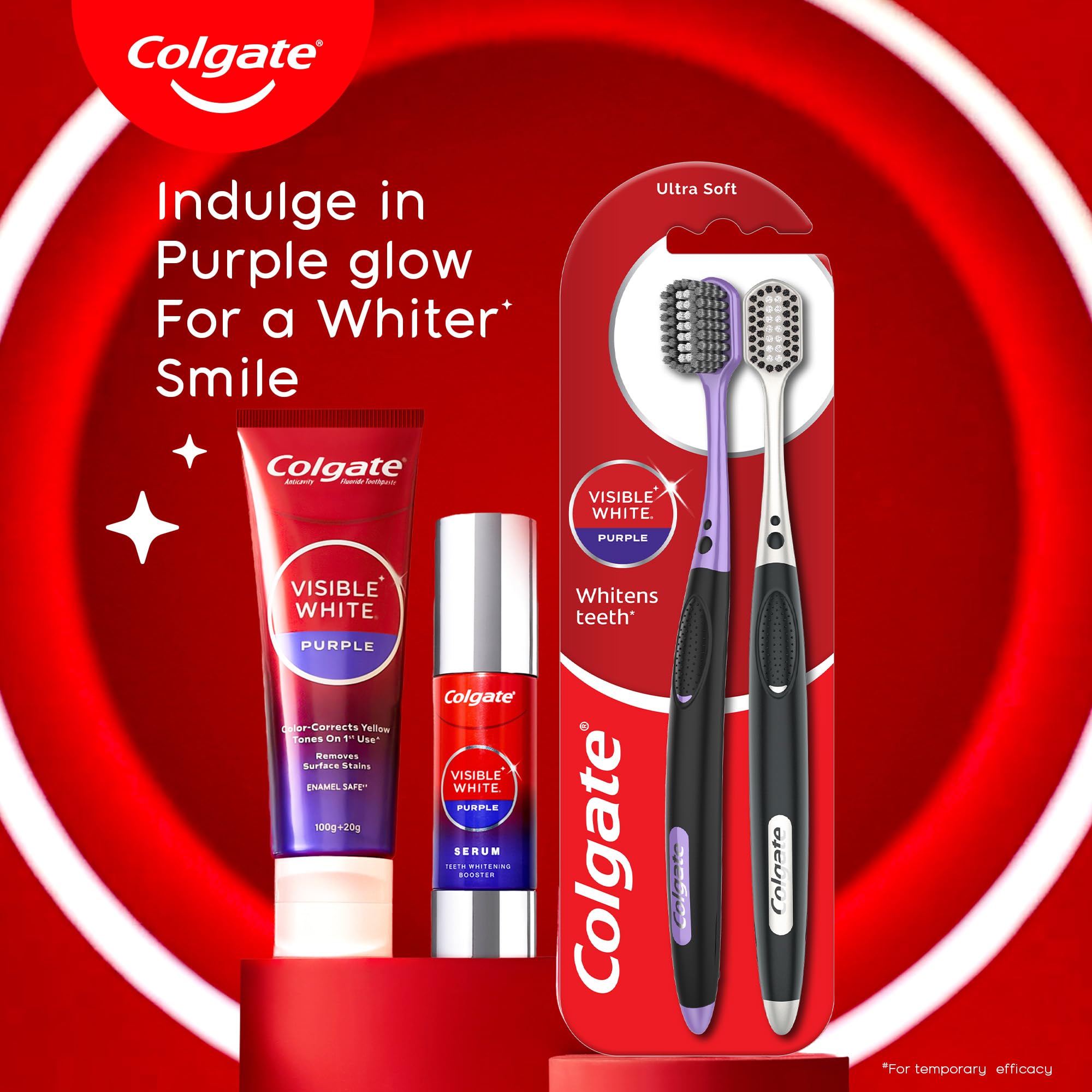 Colgate sonrisa natural en estilo de vida mostrando efecto luminoso