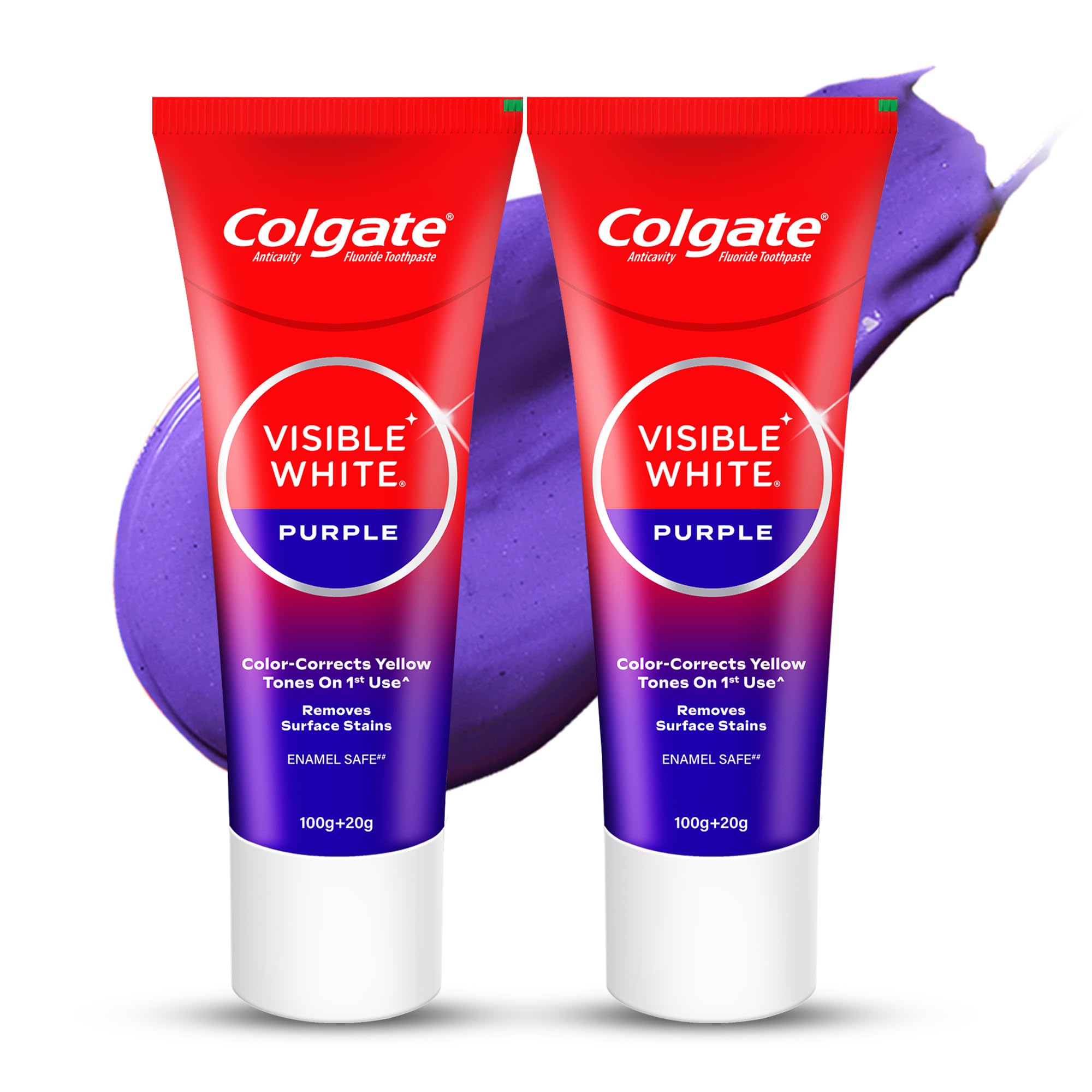 Colgate tubo frontal mostrando diseño y beneficio de blanqueado inmediato