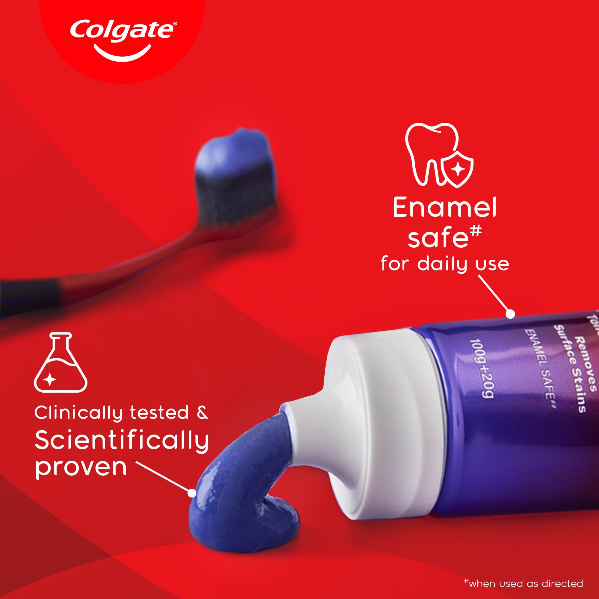 Colgate envase 100g+20g enfatizando ahorro y conveniencia