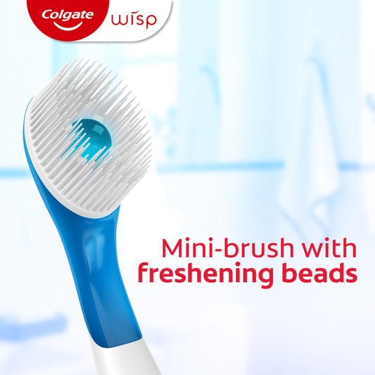 Colgate Wisp detalle de cerdas suaves que eliminan residuos