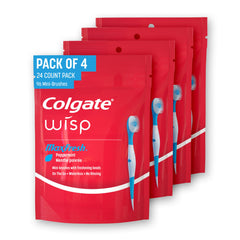 Colgate Wisp frente del paquete, comodidad para viajar