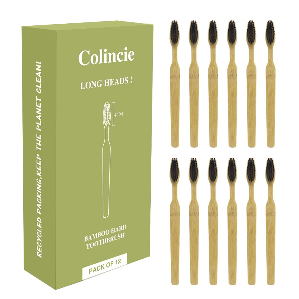 Colincie vista frontal del pack de 12 cepillos, ahorro y sostenibilidad