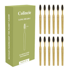 Colincie vista frontal del pack de 12 cepillos, ahorro y sostenibilidad