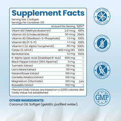 Colivigor etiqueta de ingredientes para ver R-ALA 600 mg y vitaminas B