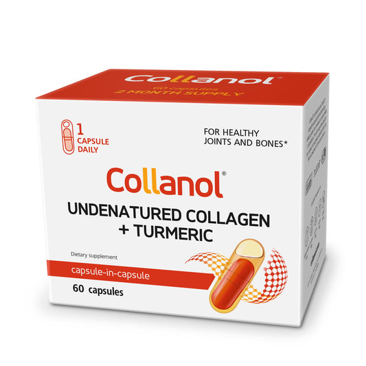 Collanol envase frontal mostrando etiqueta y beneficios visibles