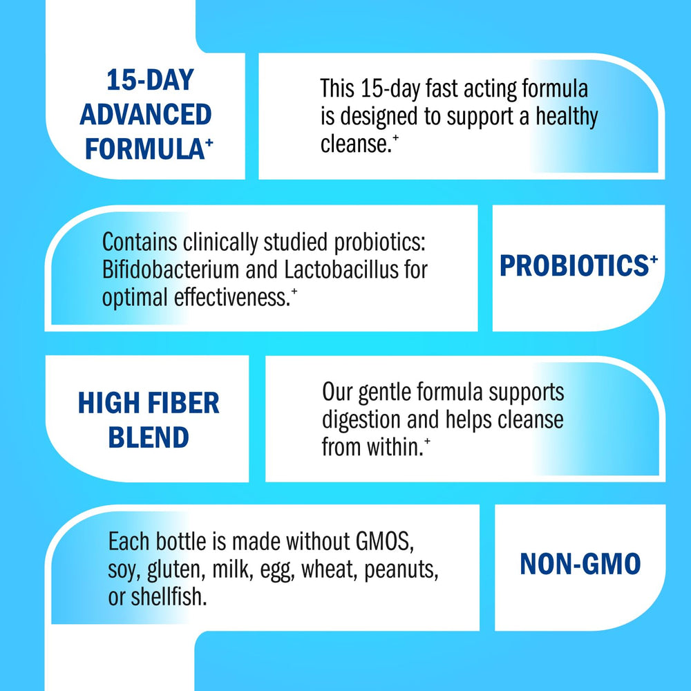 Colon Cleanser and Detox en mano de usuario indicando conveniencia y dosificación
