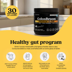 ColonBroom en mesa de desayuno, complemento para rutina matutina equilibrada