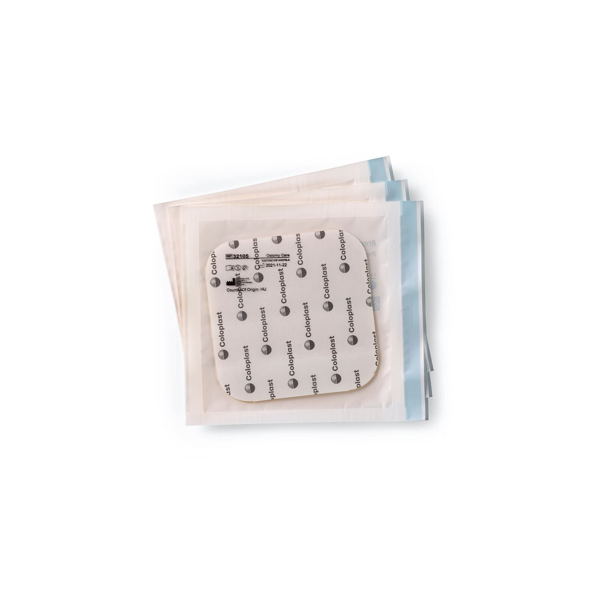 Coloplast Brava primer plano de textura hidrocoloide, protección uniforme de piel