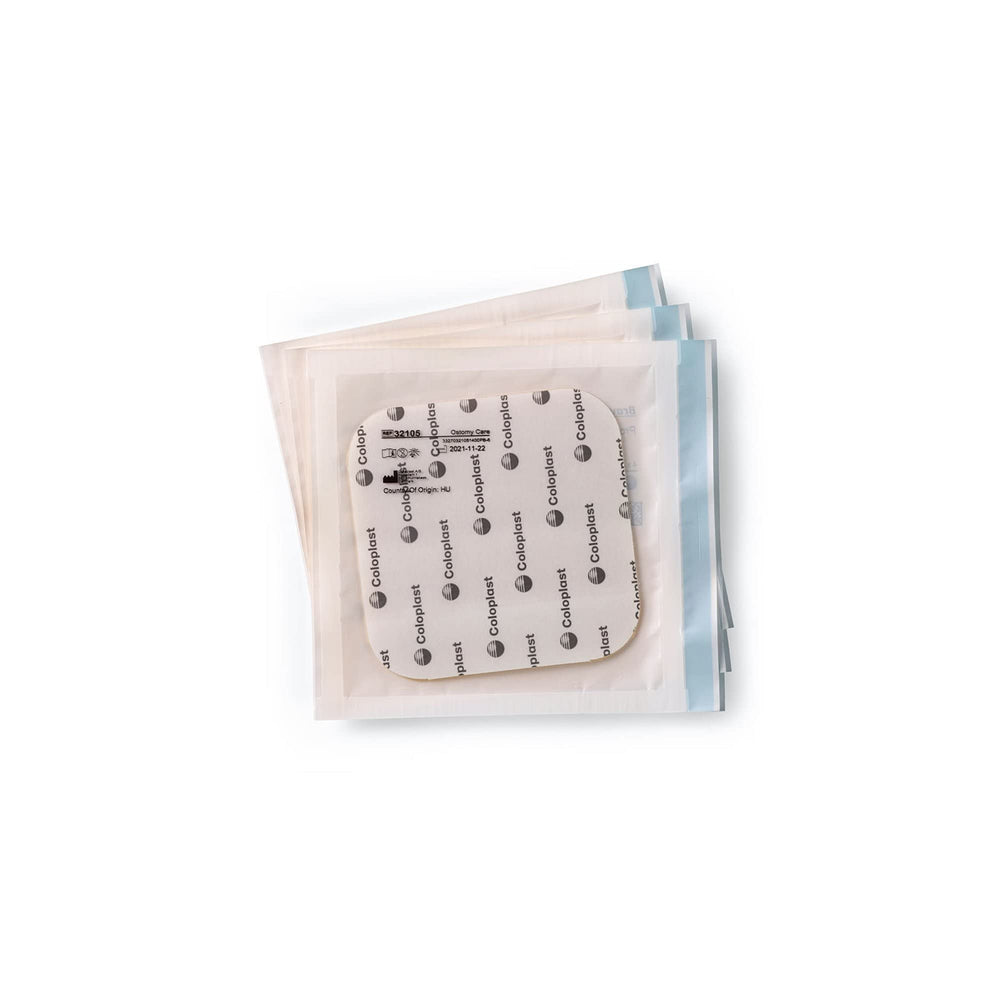 Coloplast Brava primer plano de textura hidrocoloide, protección uniforme de piel
