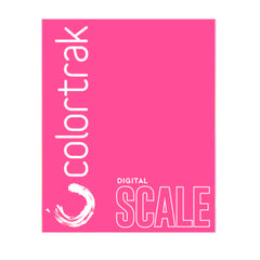 Colortrak etiqueta con capacidad 5000 g y selección de unidades clara
