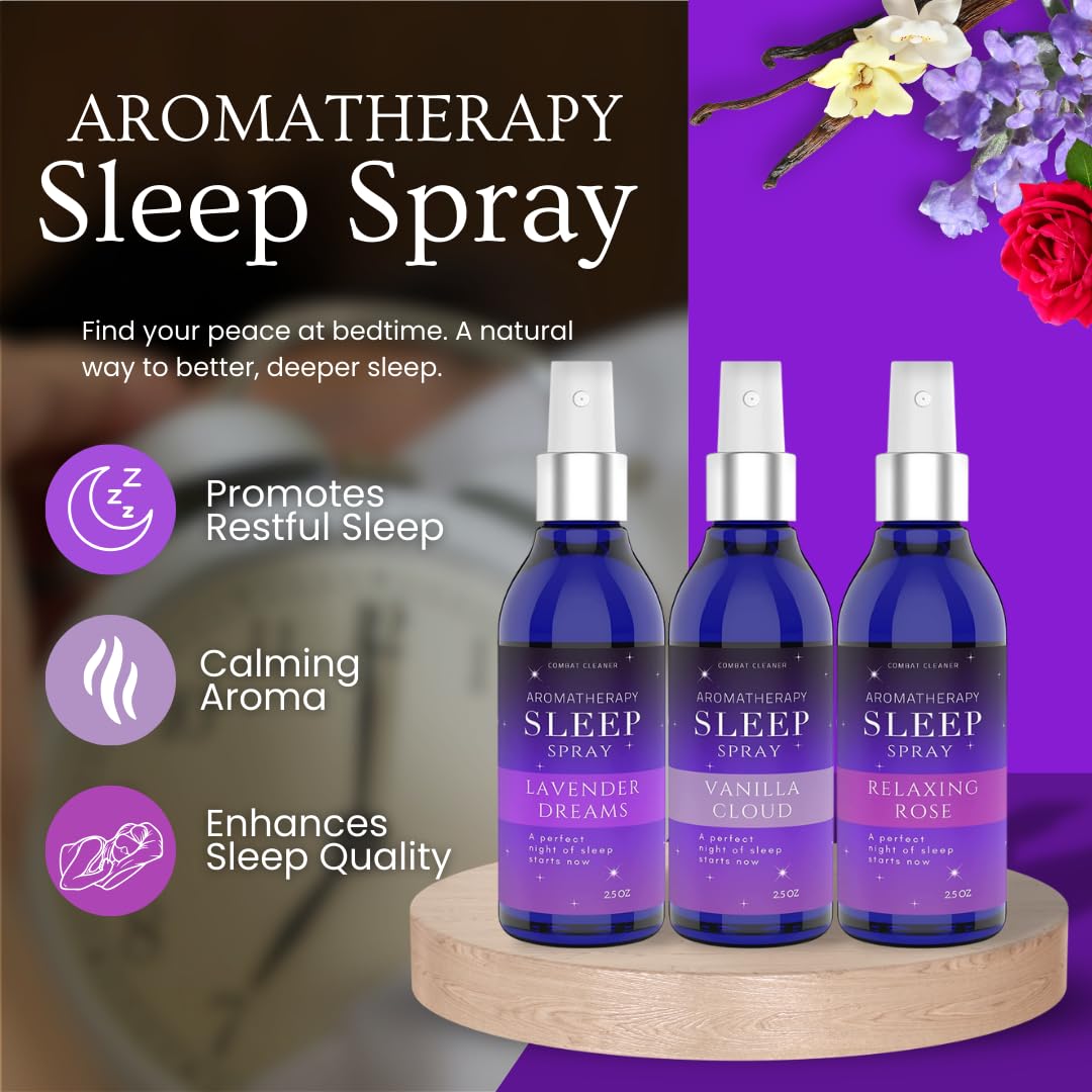 Nebulización fina del spray Combat Cleaner en primer plano, dispersa aroma suave
