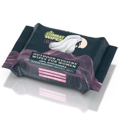 Combat Wipes frontal del paquete mostrando diseño y cantidad