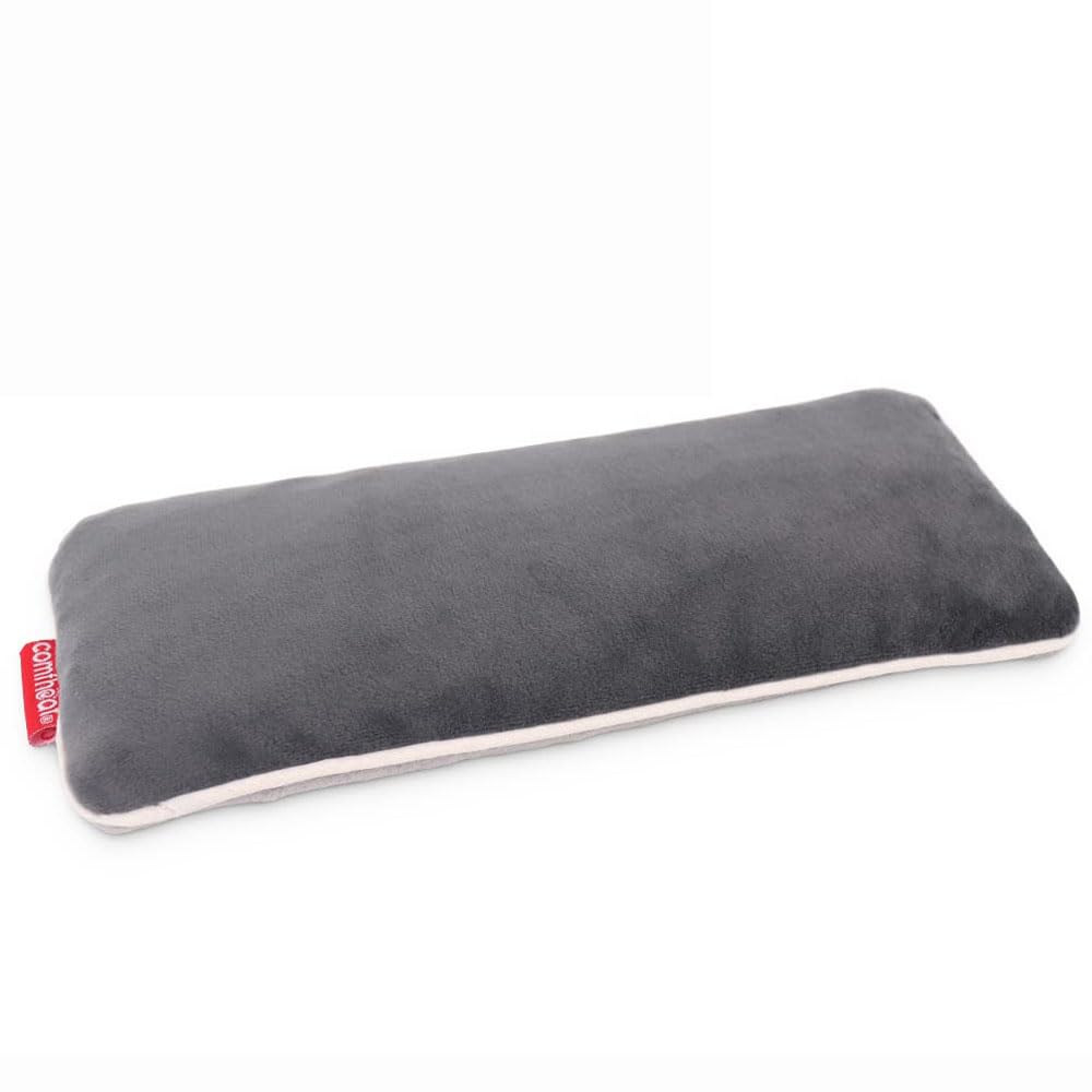 Comfheat almohadilla frontal mostrando funda y tamaño, comodidad inmediata