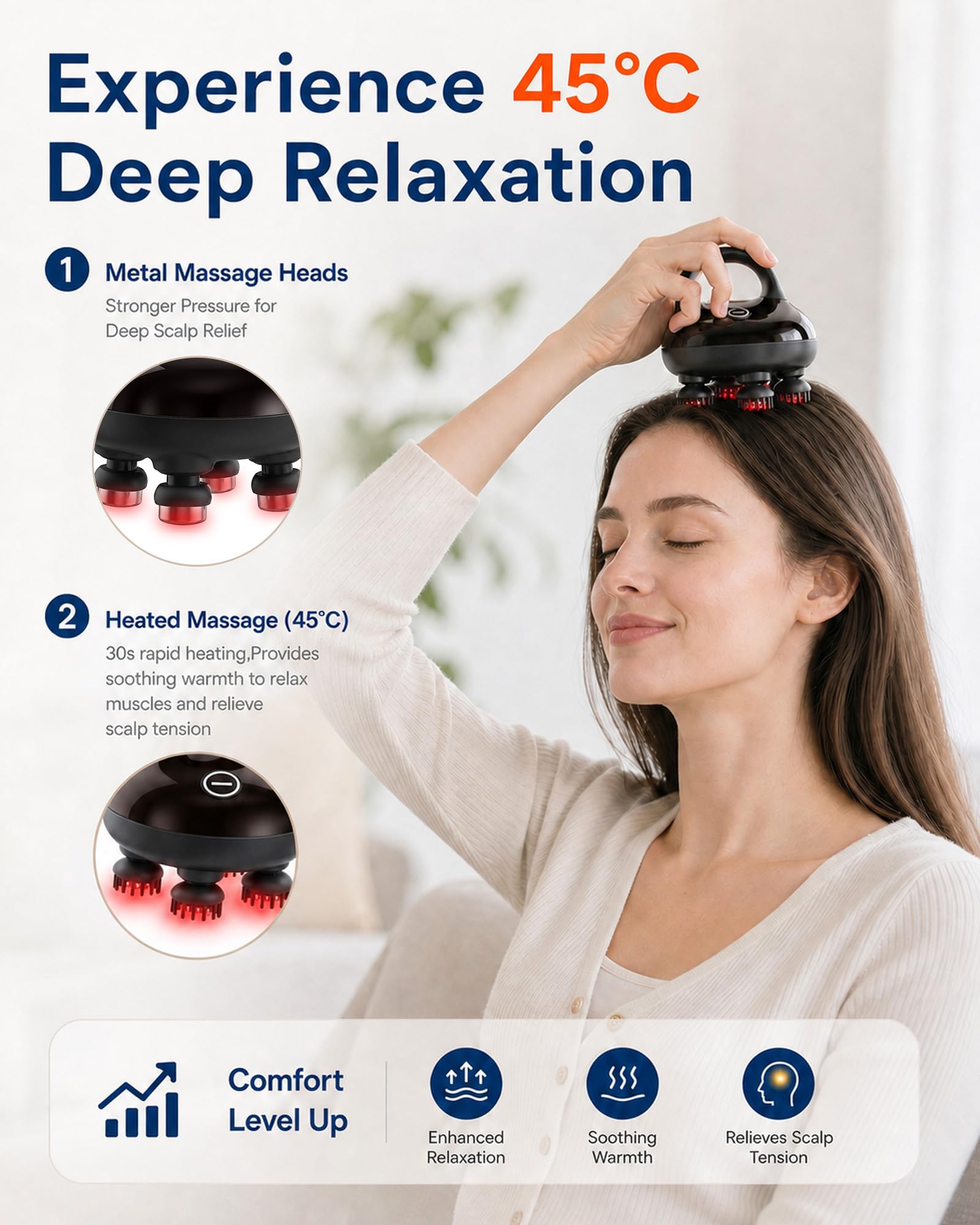 COMFIER cabezales metálicos calefactados con calor constante para confort