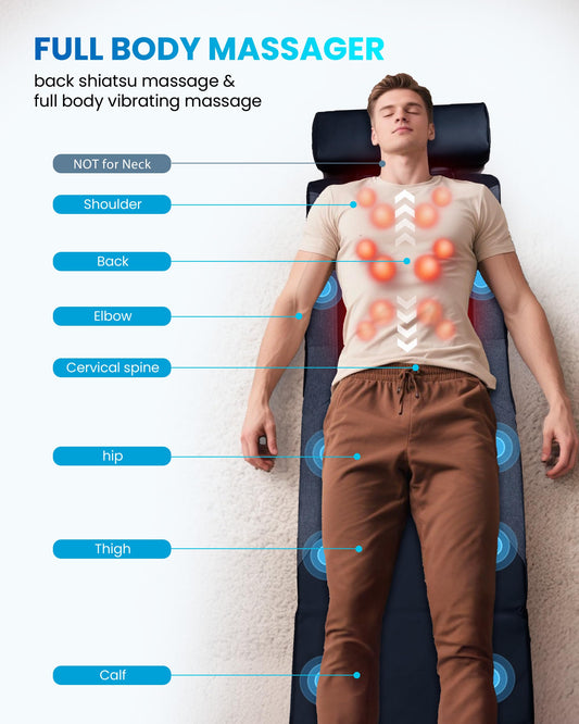 COMFIER detalle de rodillos shiatsu que alivian tensión profunda