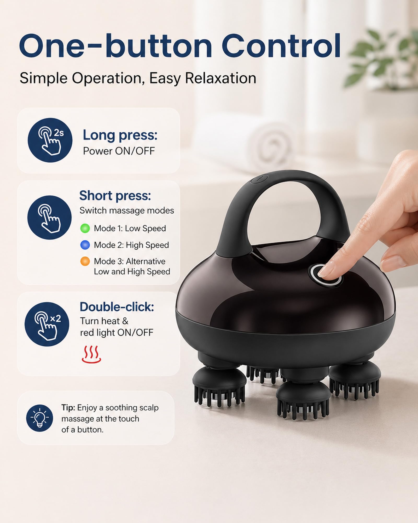 COMFIER comparación de tamaño en mano para transporte y uso portátil
