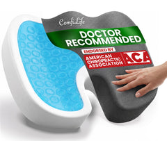 ComfiLife vista frontal del cojín mostrando diseño ergonómico y comodidad