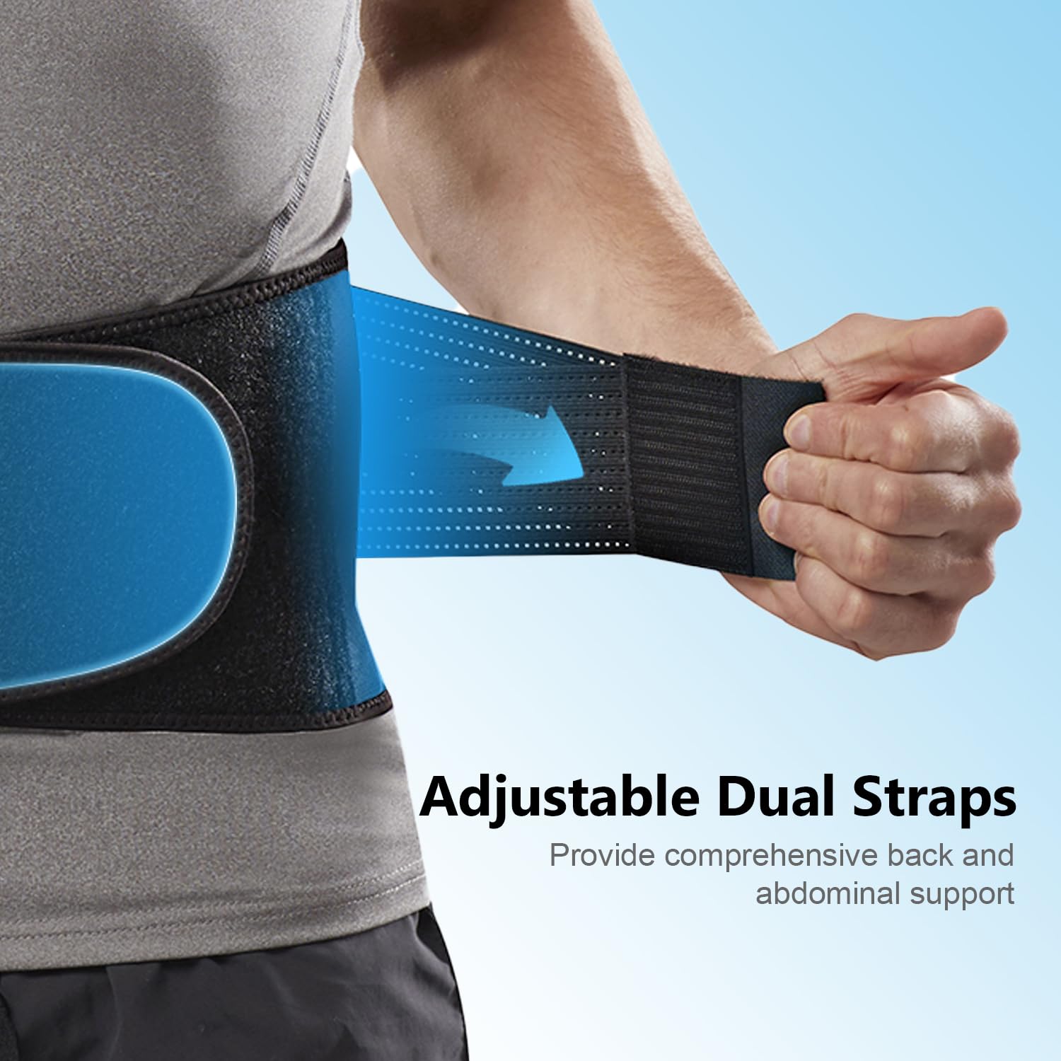 Comforband correas duales de ajuste para compresión personalizada y sujeción segura