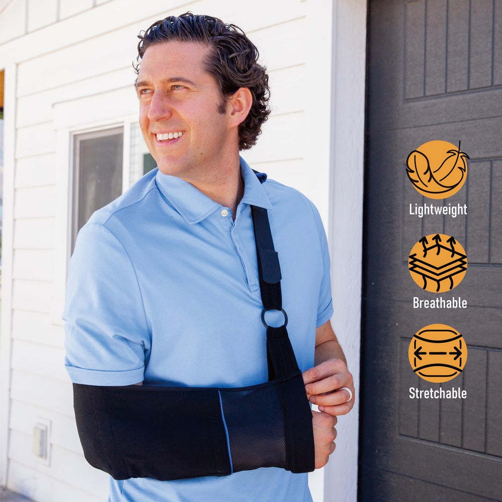 Comforband vista interna del bolsillo elástico que sujeta el brazo