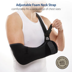 Comforband comparación de talla medio junto a una regla para referencia