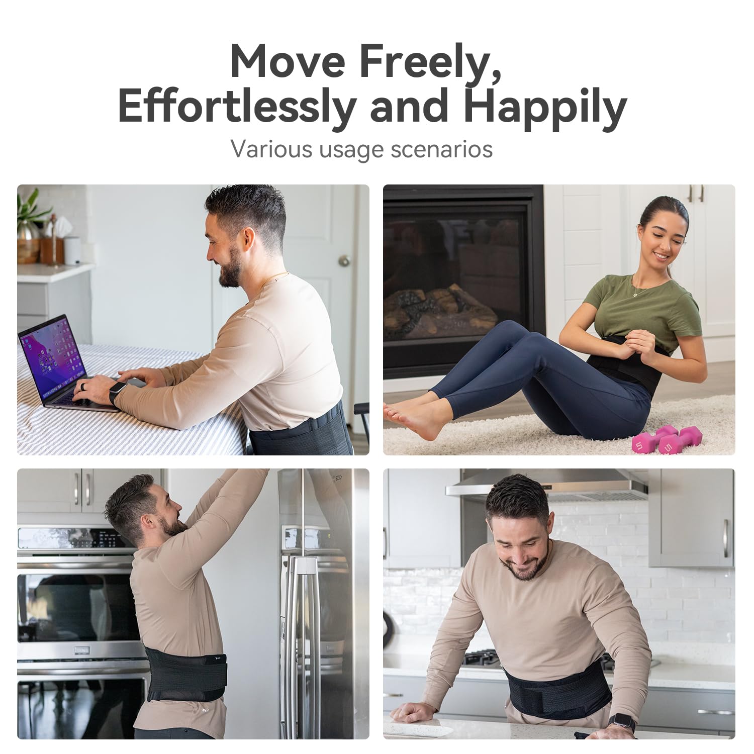 Comforband etiqueta con instrucciones y advertencias para un uso correcto y seguro